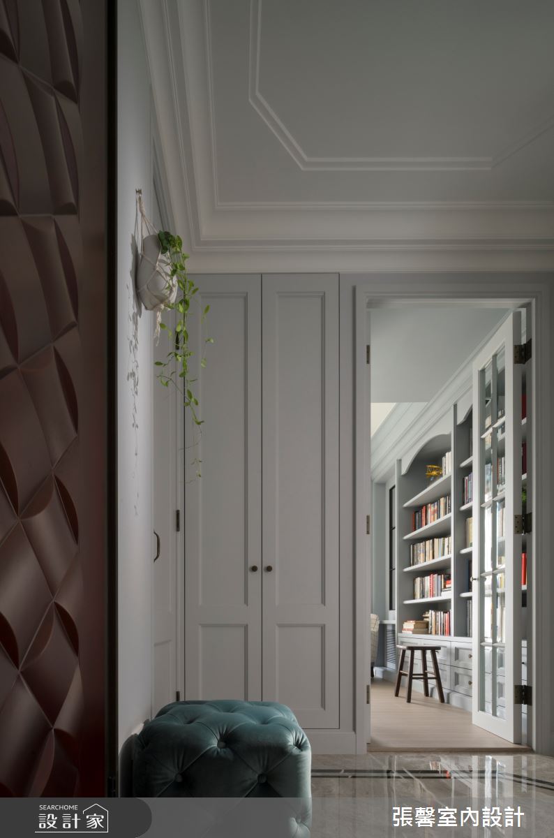 毛胚屋＿美式風玄關案例圖片＿張馨室內設計/瀚觀室內裝修設計工程有限公司＿張馨_翱翔 水畔森林之1