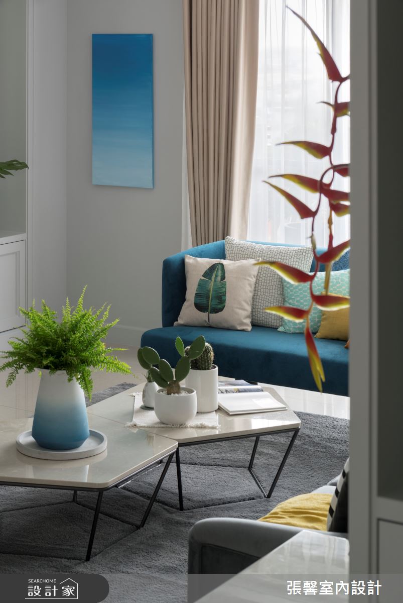 毛胚屋＿美式風客廳案例圖片＿張馨室內設計/瀚觀室內裝修設計工程有限公司＿張馨_翱翔 水畔森林之10