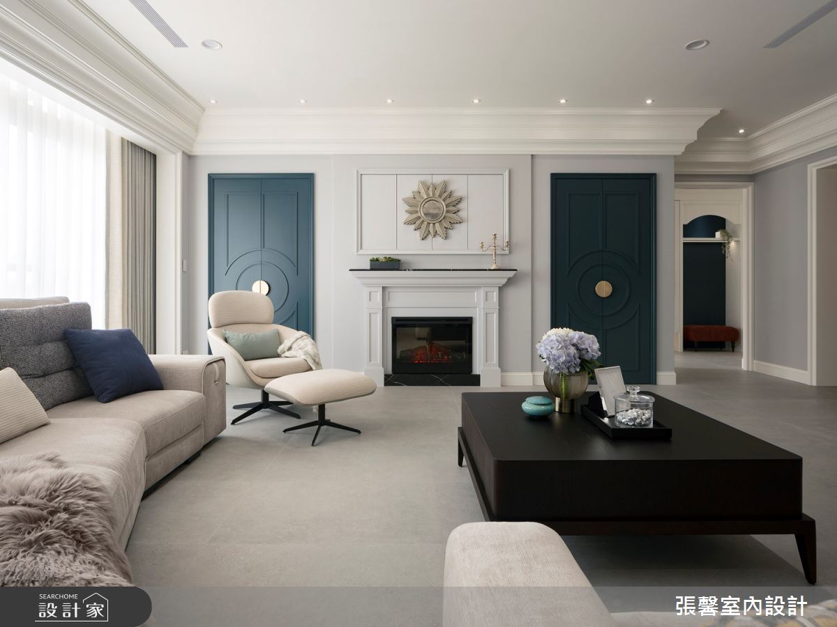 175坪毛胚屋＿美式風客廳案例圖片＿張馨室內設計/瀚觀室內裝修設計工程有限公司＿張馨_彩韻 豪邸之4