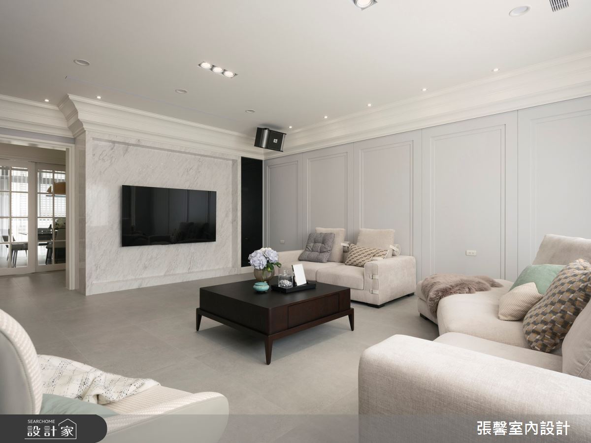 175坪毛胚屋＿美式風客廳案例圖片＿張馨室內設計/瀚觀室內裝修設計工程有限公司＿張馨_彩韻 豪邸之6