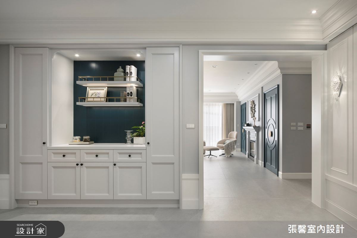 175坪毛胚屋＿美式風客廳走廊案例圖片＿張馨室內設計/瀚觀室內裝修設計工程有限公司＿張馨_彩韻 豪邸之7