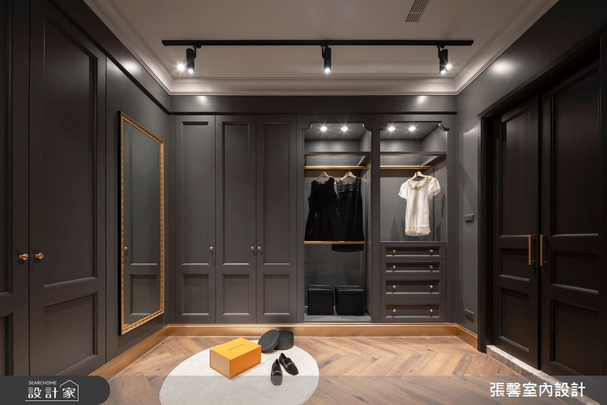 175坪毛胚屋＿美式風更衣間案例圖片＿張馨室內設計/瀚觀室內裝修設計工程有限公司＿張馨_彩韻 豪邸之16