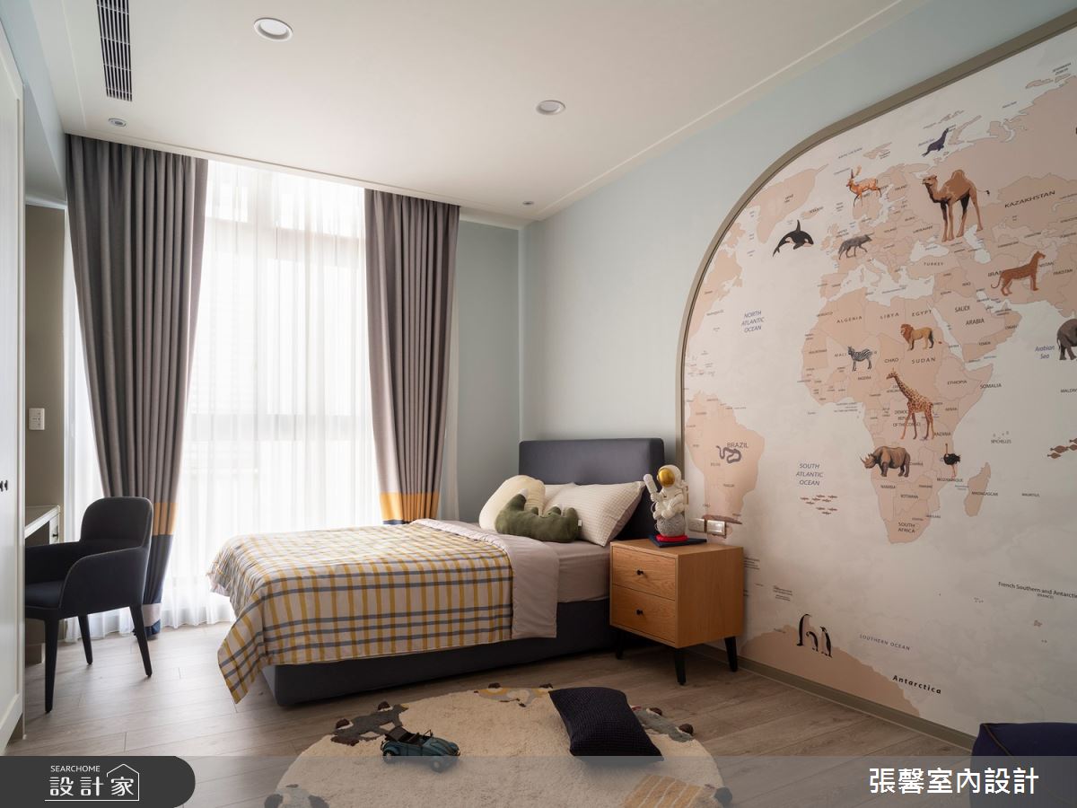 175坪毛胚屋＿美式風臥室案例圖片＿張馨室內設計/瀚觀室內裝修設計工程有限公司＿張馨_彩韻 豪邸之28
