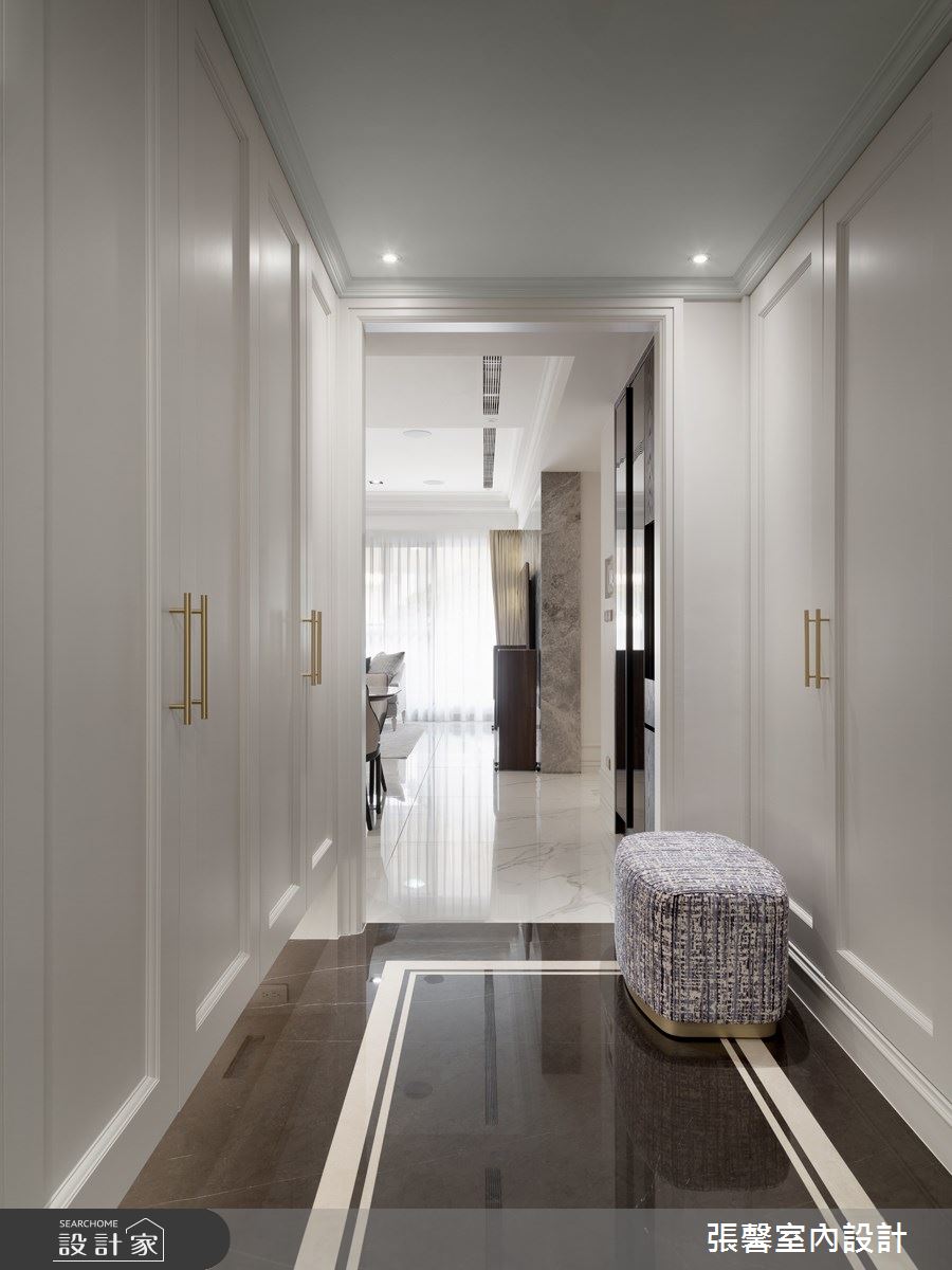 46坪毛胚屋＿美式風玄關案例圖片＿張馨室內設計/瀚觀室內裝修設計工程有限公司＿張馨_綺麗香頌之1