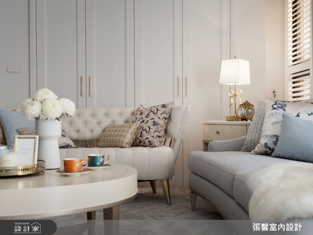 46坪毛胚屋＿美式風客廳案例圖片＿張馨室內設計/瀚觀室內裝修設計工程有限公司＿張馨_綺麗香頌之11