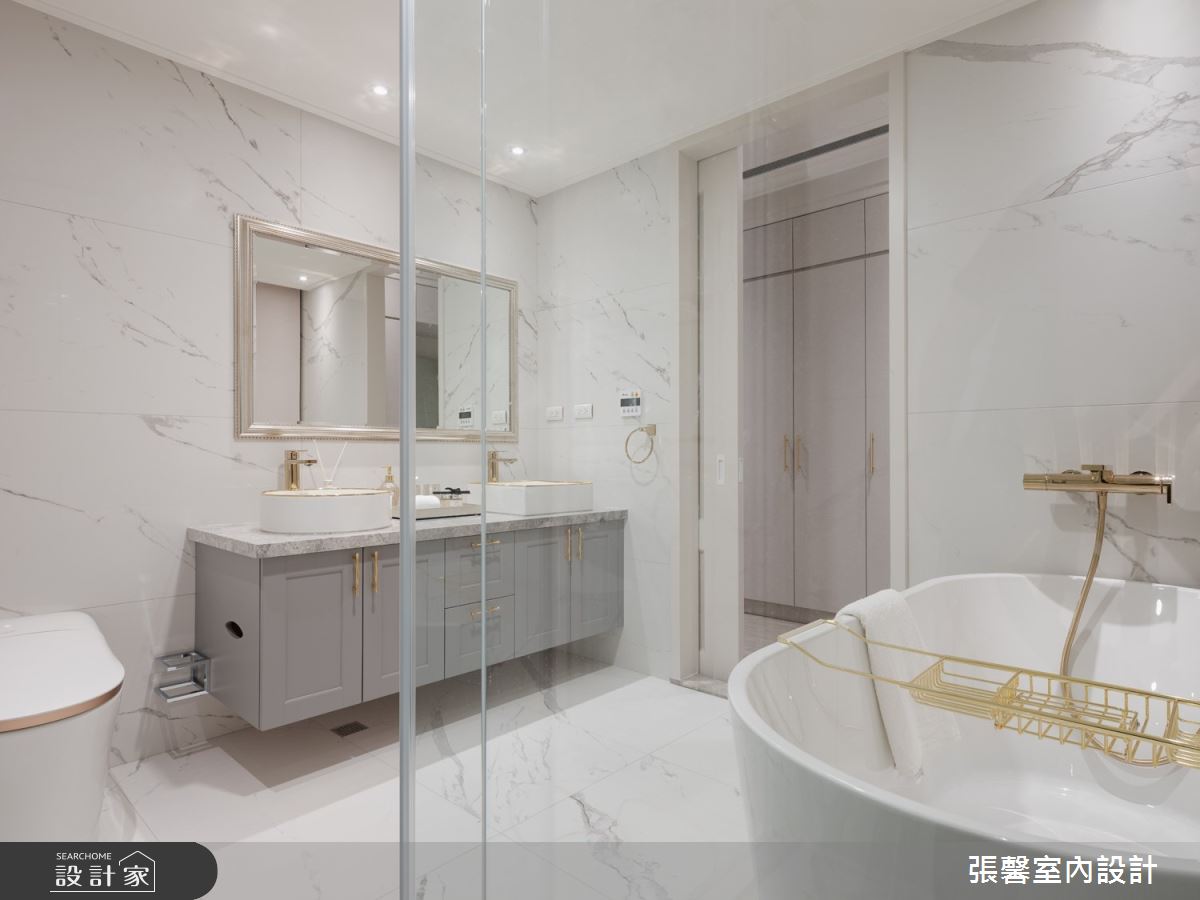 46坪毛胚屋＿美式風浴室案例圖片＿張馨室內設計/瀚觀室內裝修設計工程有限公司＿張馨_綺麗香頌之16