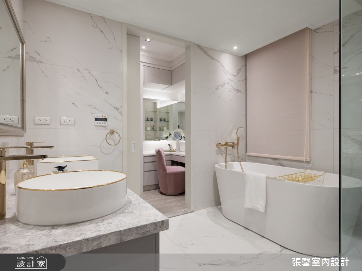 46坪毛胚屋＿美式風浴室案例圖片＿張馨室內設計/瀚觀室內裝修設計工程有限公司＿張馨_綺麗香頌之17