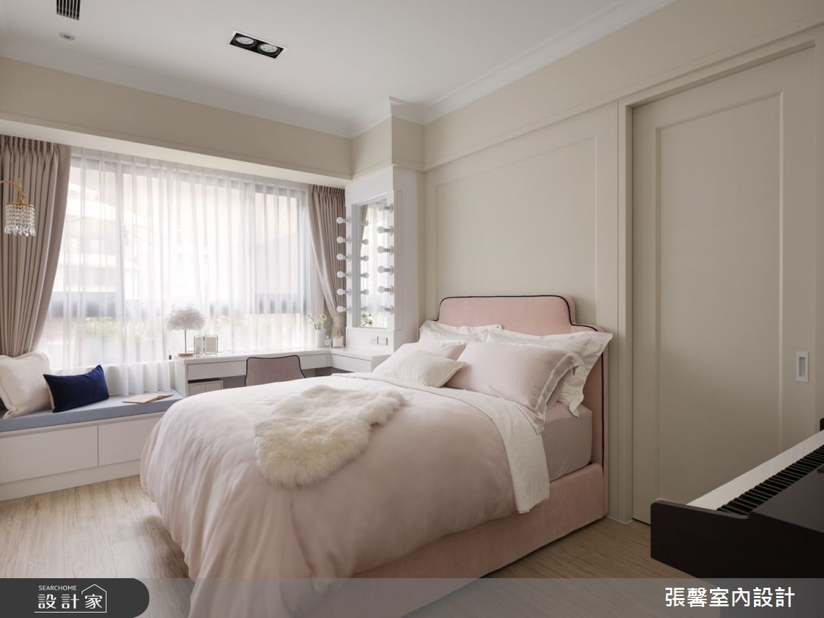46坪毛胚屋＿美式風臥室臥榻案例圖片＿張馨室內設計/瀚觀室內裝修設計工程有限公司＿張馨_綺麗香頌之19