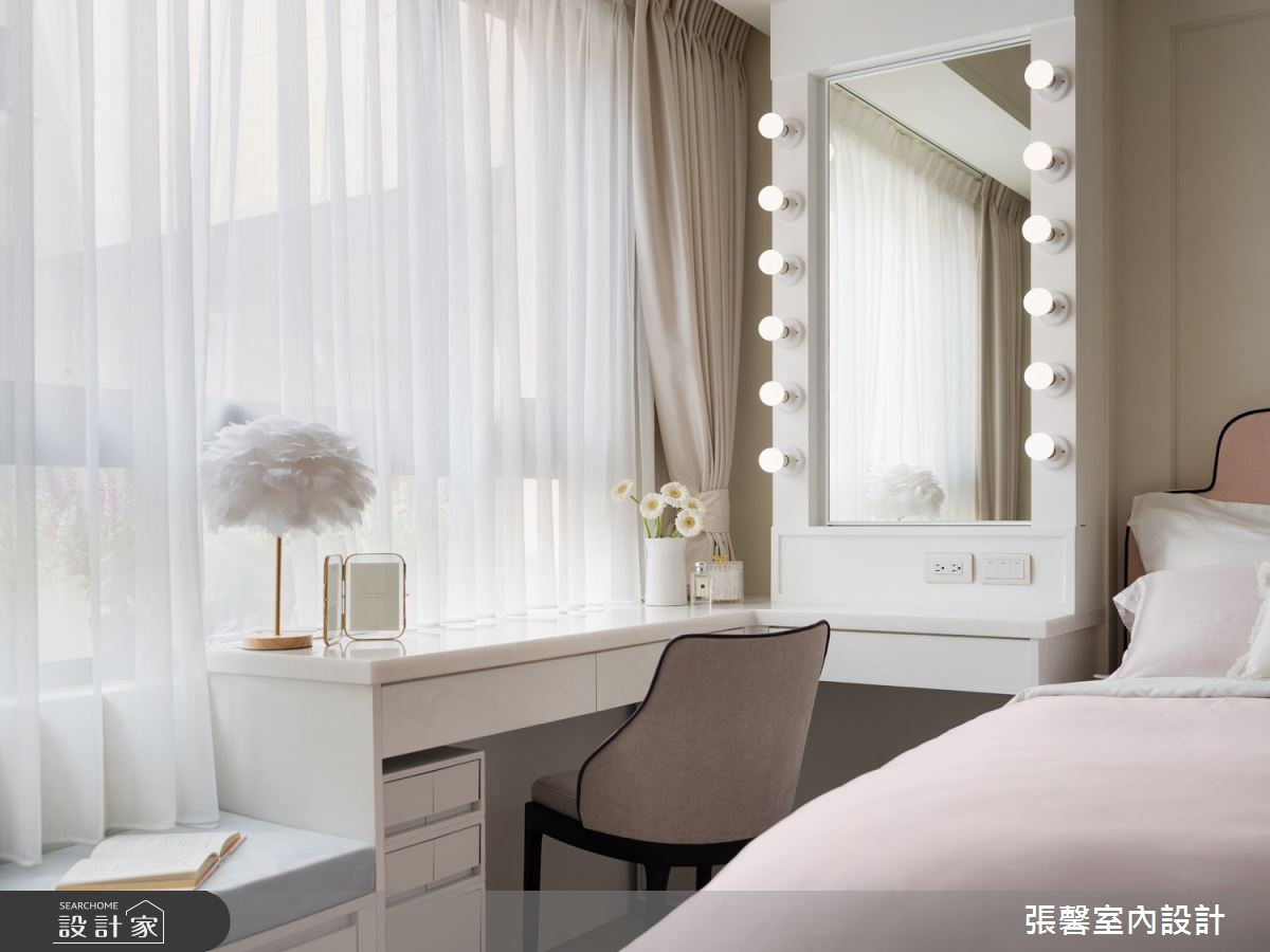 46坪毛胚屋＿美式風臥室案例圖片＿張馨室內設計/瀚觀室內裝修設計工程有限公司＿張馨_綺麗香頌之22