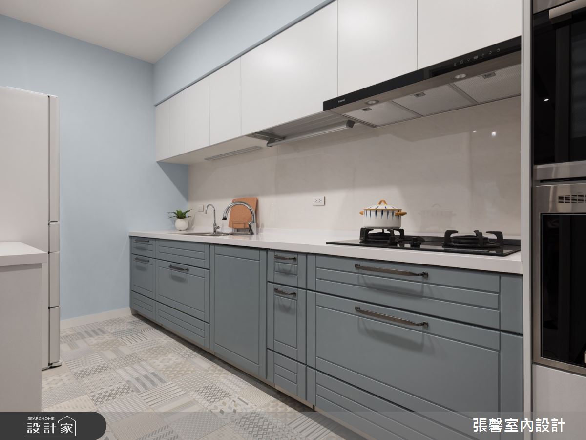 46坪毛胚屋＿美式風廚房案例圖片＿張馨室內設計/瀚觀室內裝修設計工程有限公司＿張馨_綺麗香頌之5
