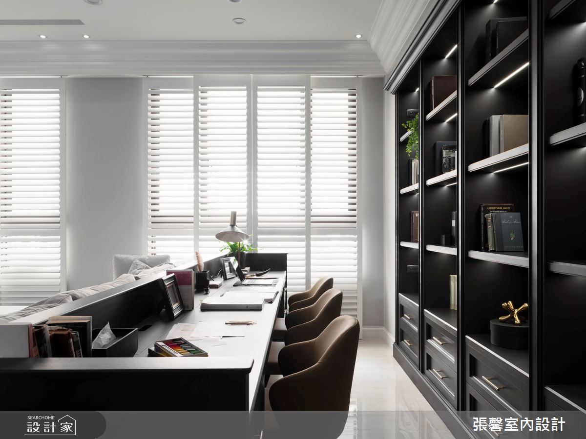 新成屋(5年以下)＿美式風書房工作區案例圖片＿張馨室內設計/瀚觀室內裝修設計工程有限公司＿張馨_童話天地 四重奏之7