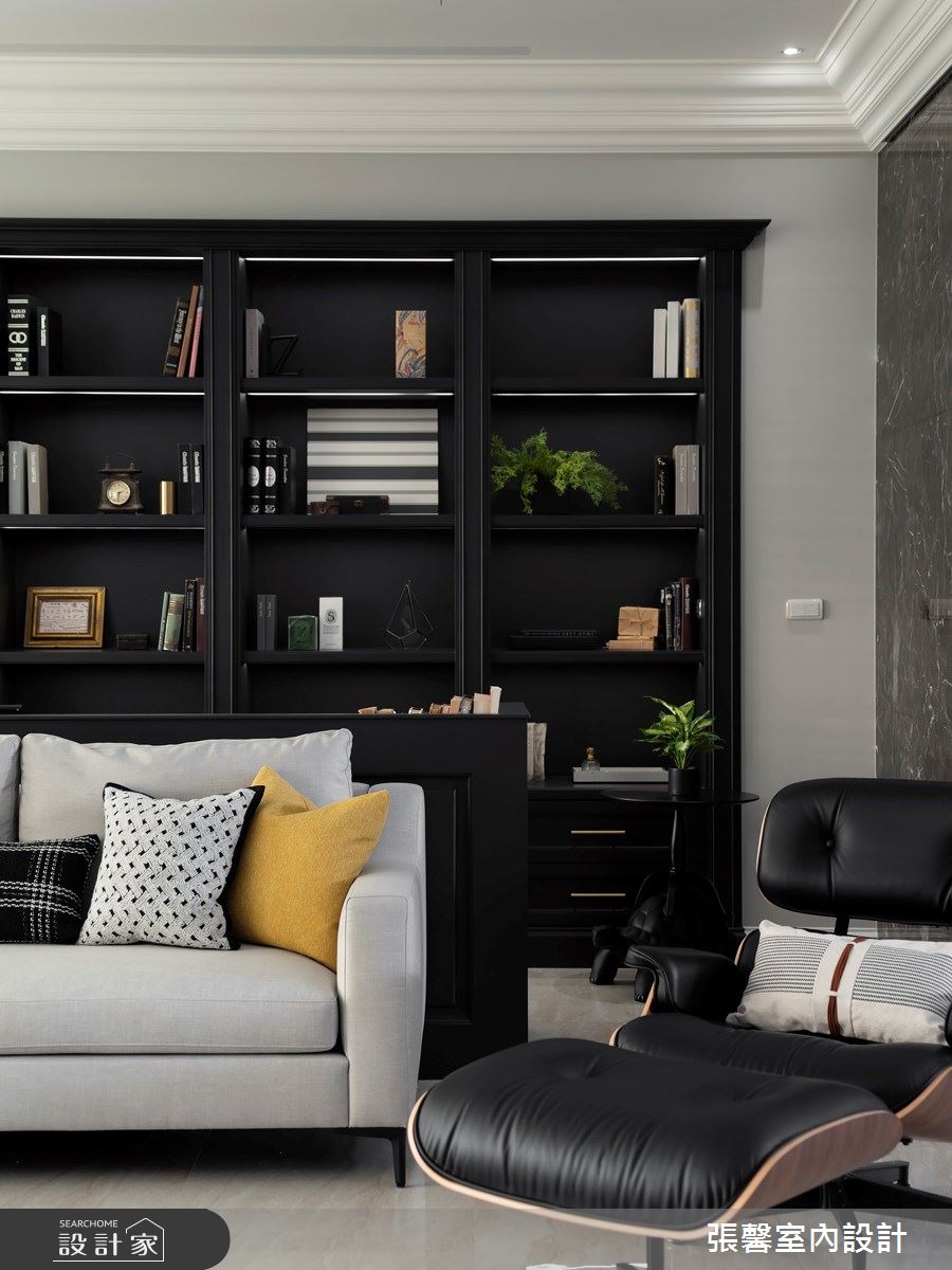 新成屋(5年以下)＿美式風客廳案例圖片＿張馨室內設計/瀚觀室內裝修設計工程有限公司＿張馨_童話天地 四重奏之4