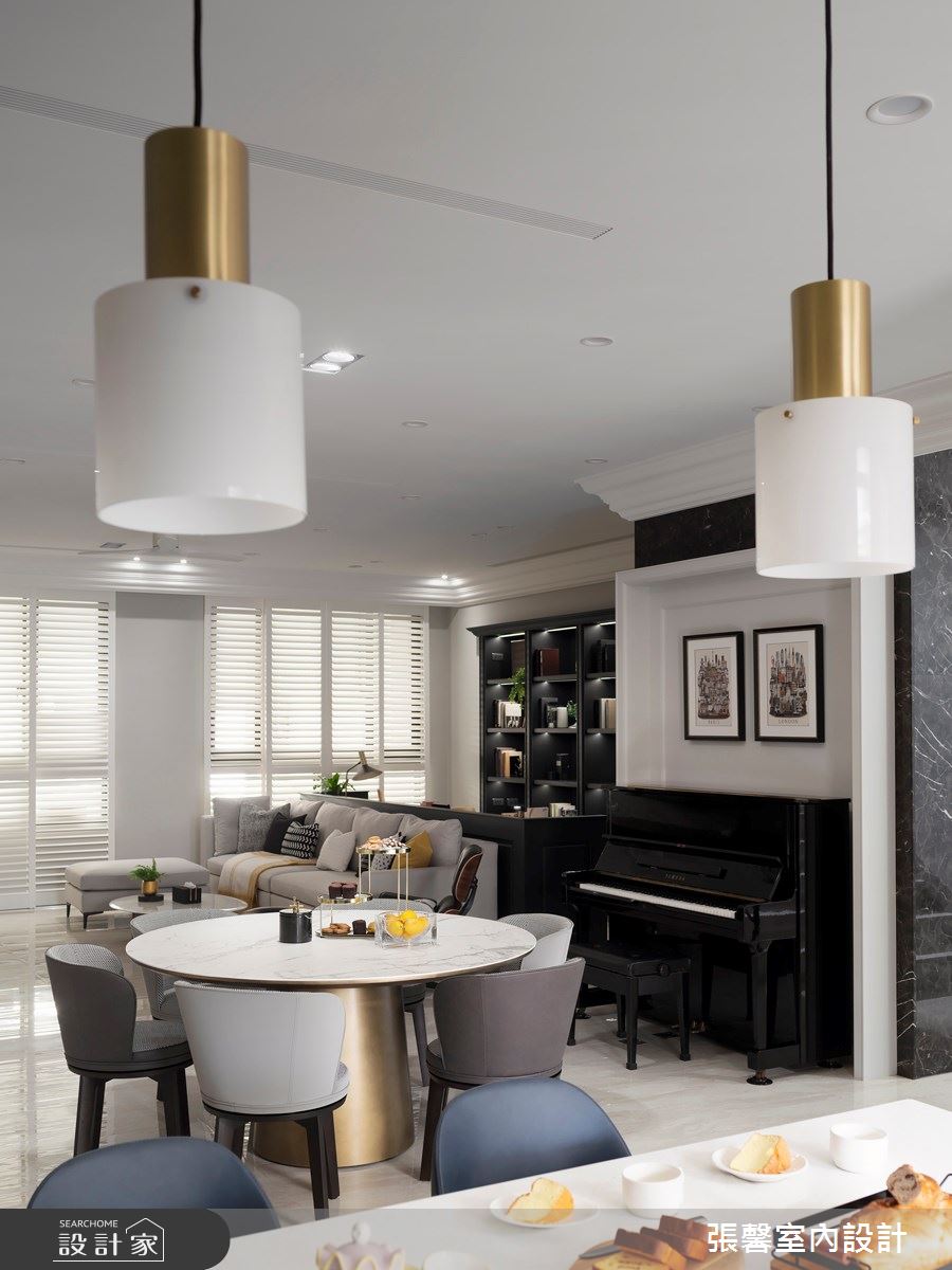 新成屋(5年以下)＿美式風客廳餐廳案例圖片＿張馨室內設計/瀚觀室內裝修設計工程有限公司＿張馨_童話天地 四重奏之15