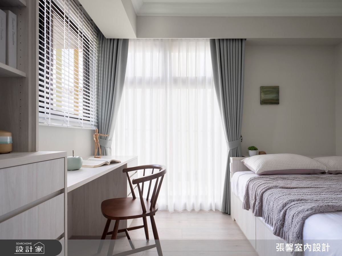 35坪新成屋(5年以下)＿美式風臥室案例圖片＿張馨室內設計/瀚觀室內裝修設計工程有限公司＿張馨_灰韻 和諧之境之16