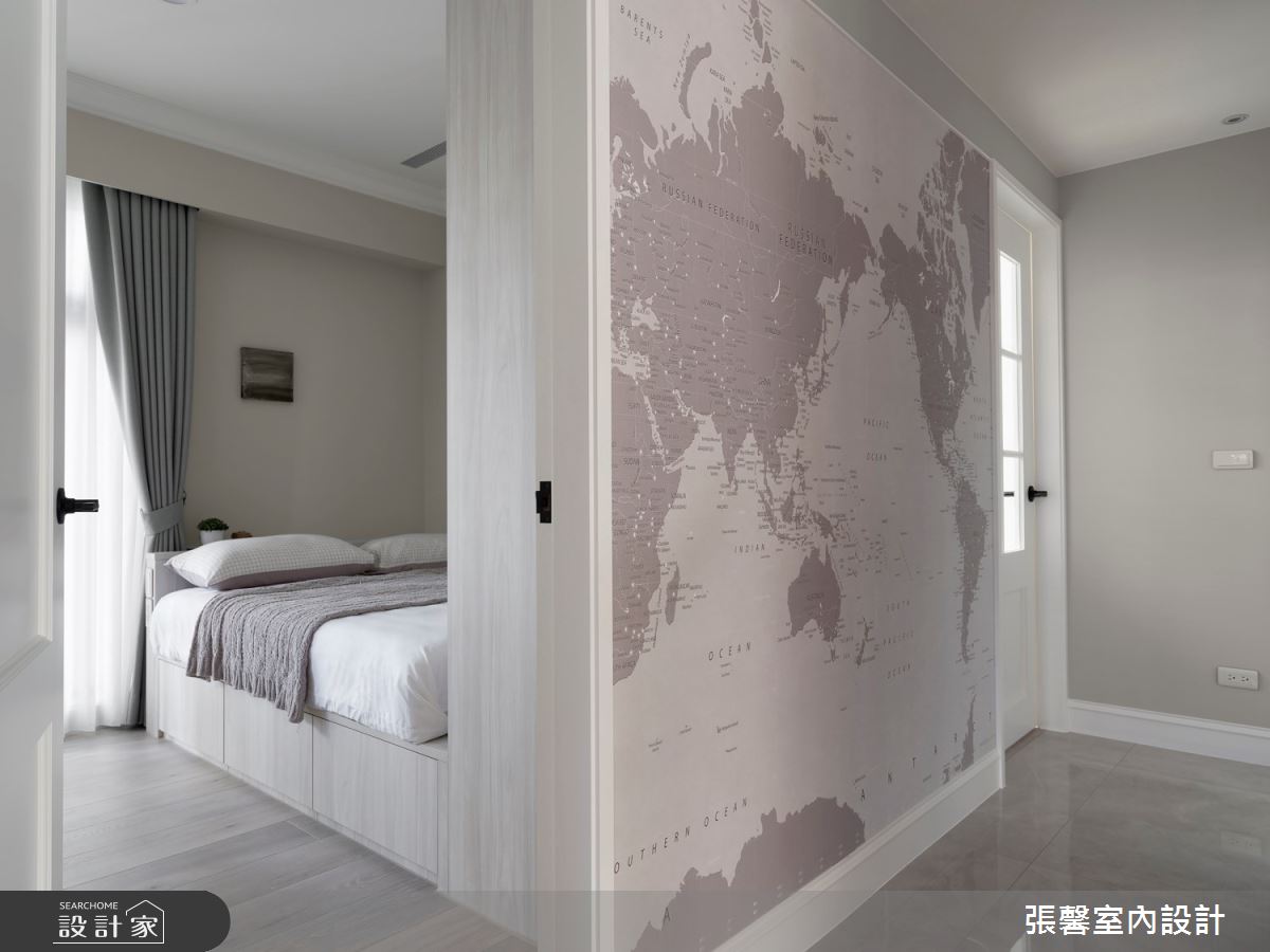35坪新成屋(5年以下)＿美式風臥室案例圖片＿張馨室內設計/瀚觀室內裝修設計工程有限公司＿張馨_灰韻 和諧之境之15