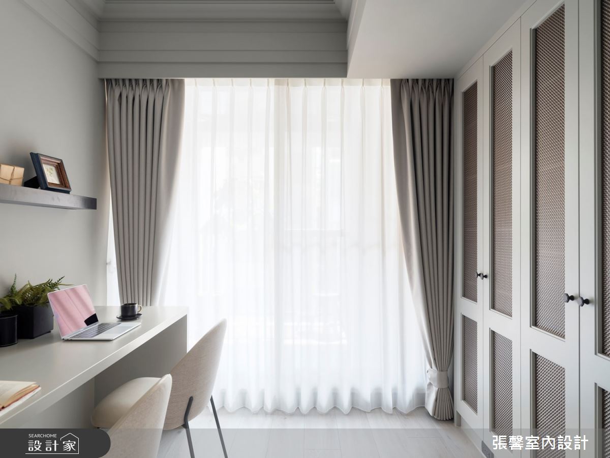 35坪新成屋(5年以下)＿美式風書房案例圖片＿張馨室內設計/瀚觀室內裝修設計工程有限公司＿張馨_灰韻 和諧之境之12