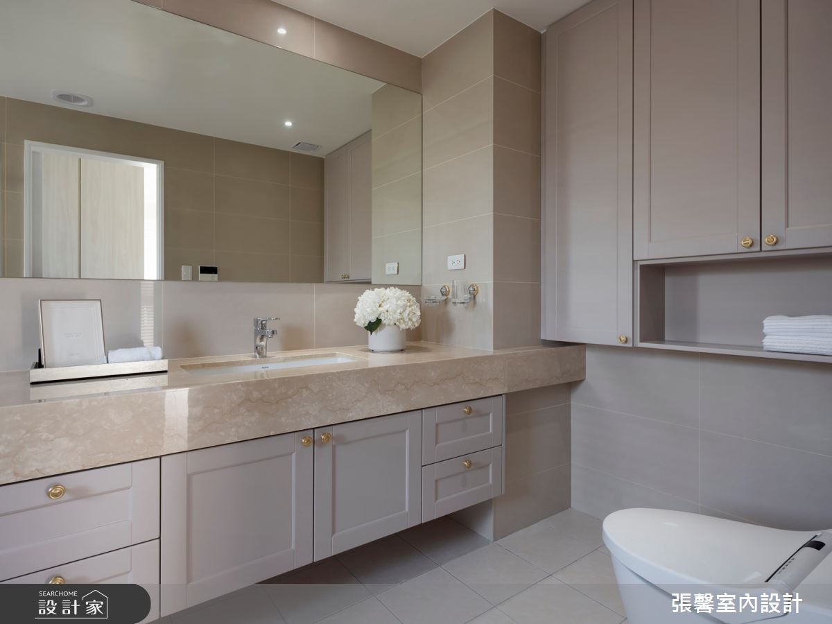 35坪新成屋(5年以下)＿美式風浴室案例圖片＿張馨室內設計/瀚觀室內裝修設計工程有限公司＿張馨_灰韻 和諧之境之22