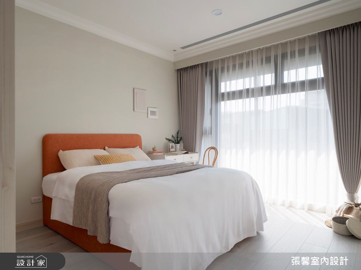 35坪新成屋(5年以下)＿美式風臥室案例圖片＿張馨室內設計/瀚觀室內裝修設計工程有限公司＿張馨_灰韻 和諧之境之23
