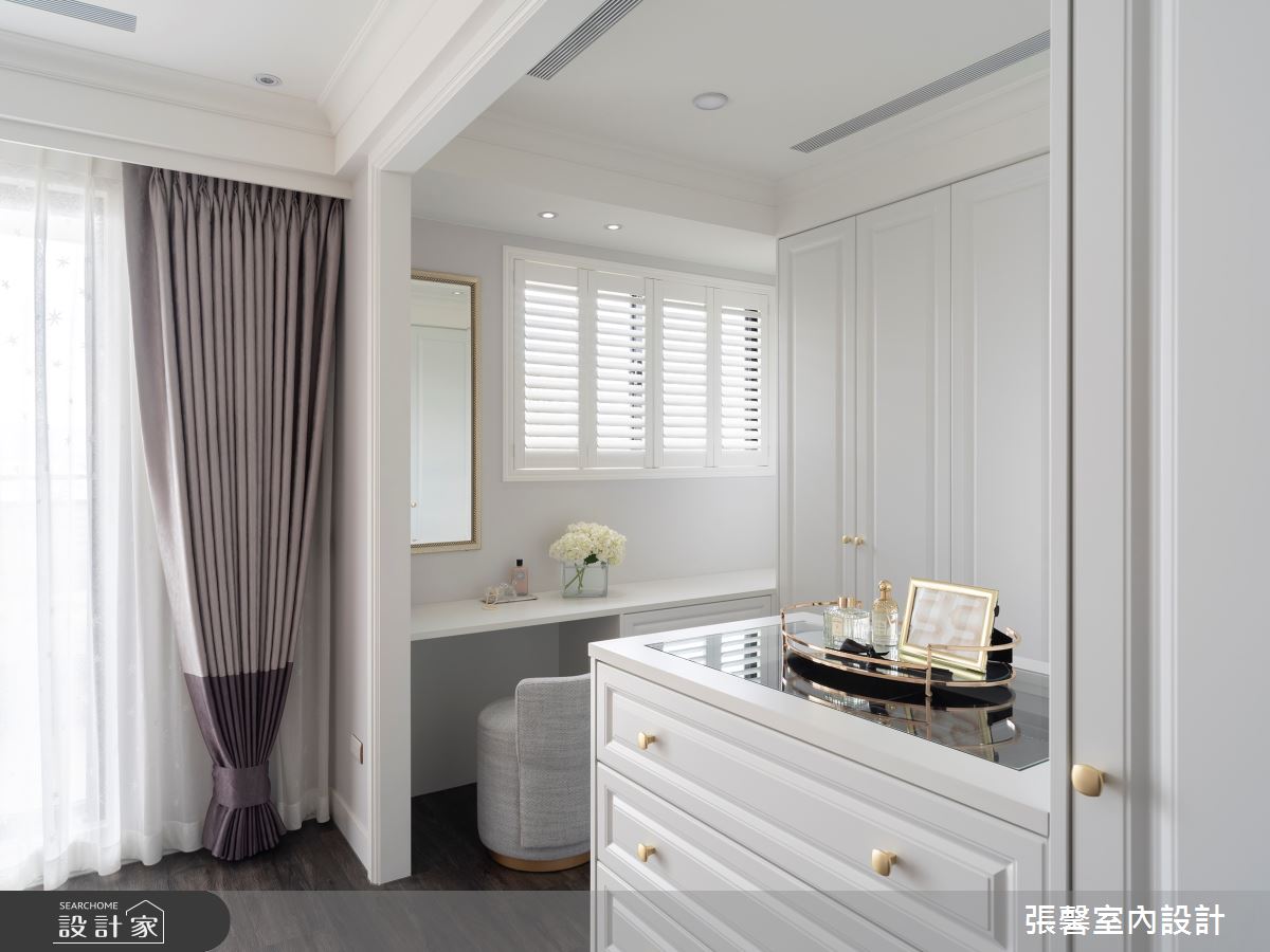 31坪新成屋(5年以下)＿現代風臥室更衣間案例圖片＿張馨室內設計/瀚觀室內裝修設計工程有限公司＿張馨_灰金風尚之7