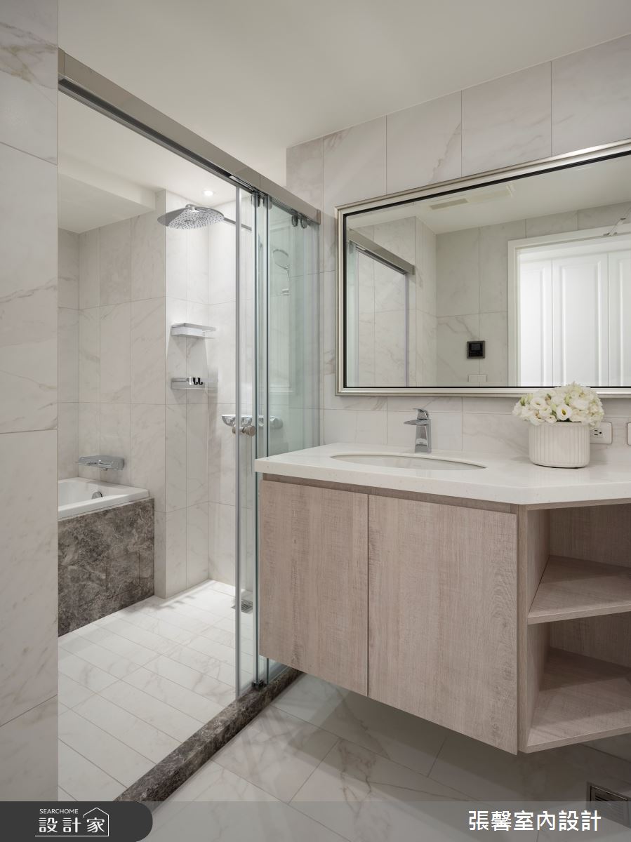 31坪新成屋(5年以下)＿現代風浴室案例圖片＿張馨室內設計/瀚觀室內裝修設計工程有限公司＿張馨_灰金風尚之16