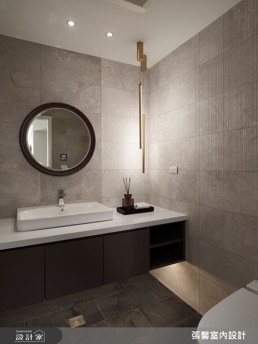 31坪新成屋(5年以下)＿現代風浴室案例圖片＿張馨室內設計/瀚觀室內裝修設計工程有限公司＿張馨_灰金風尚之17
