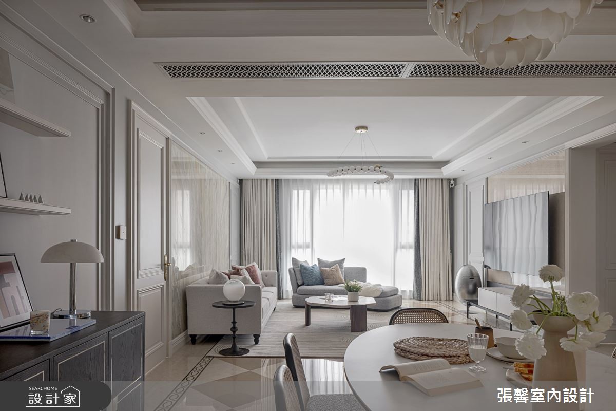 62坪老屋(16~30年)＿美式風客廳餐廳案例圖片＿張馨室內設計/瀚觀室內裝修設計工程有限公司＿張馨_靜好 老時光之10