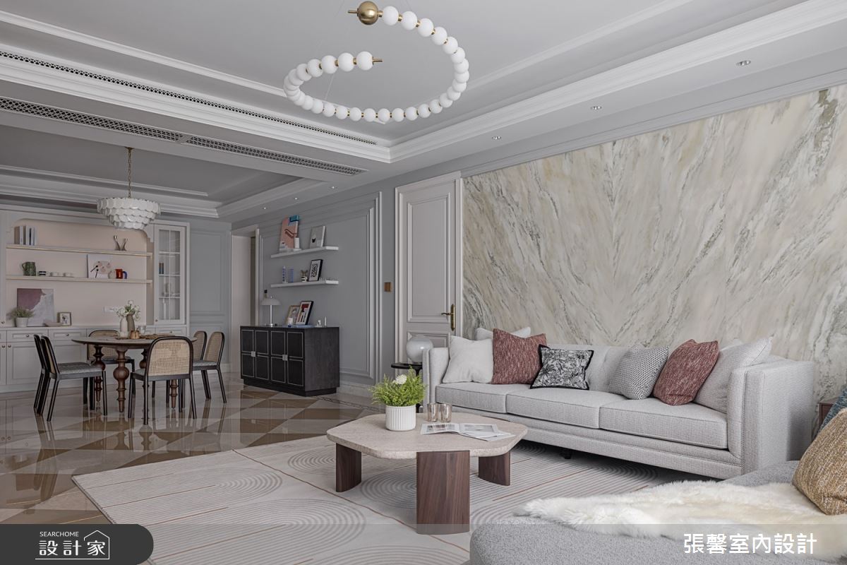 62坪老屋(16~30年)＿美式風客廳餐廳案例圖片＿張馨室內設計/瀚觀室內裝修設計工程有限公司＿張馨_靜好 老時光之11