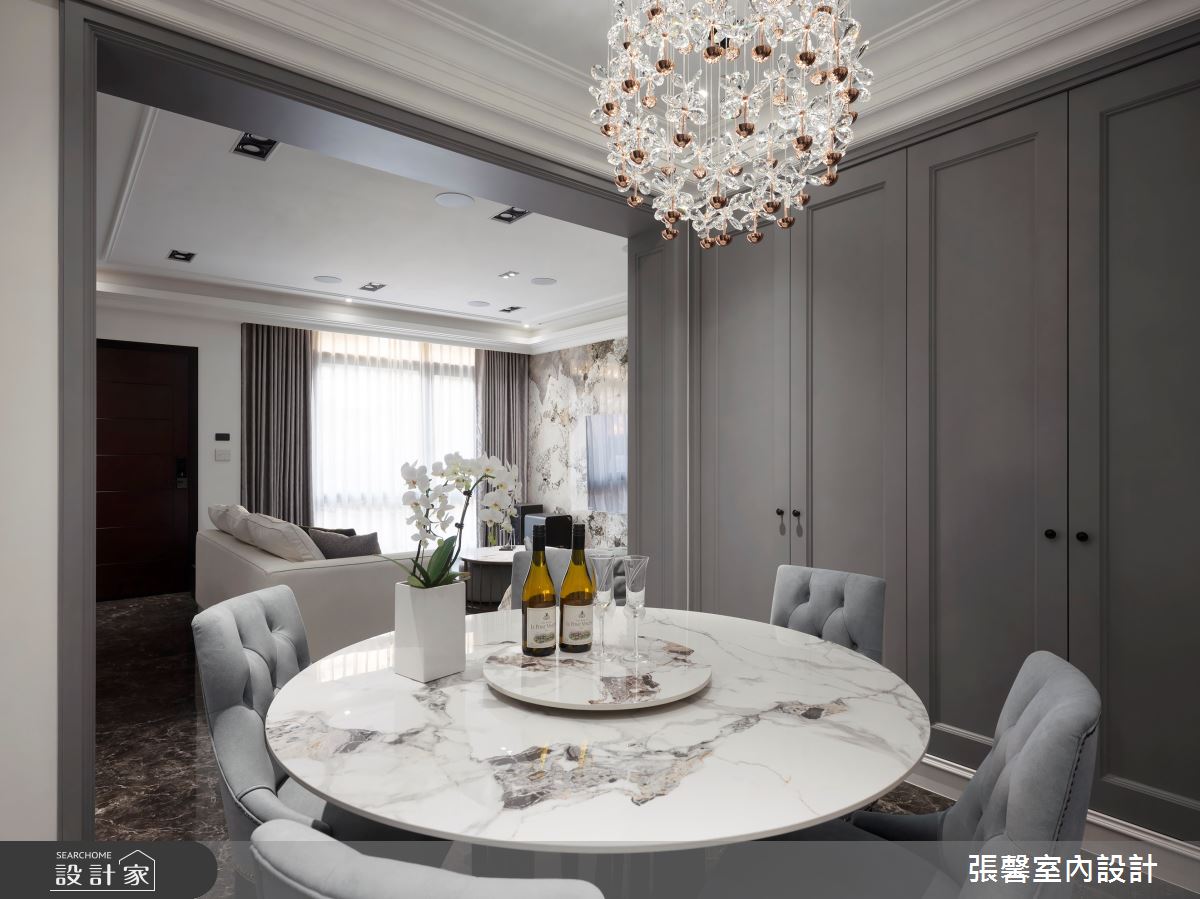 88坪新成屋(5年以下)＿美式風客廳餐廳案例圖片＿張馨室內設計/瀚觀室內裝修設計工程有限公司＿張馨_華雅 燦美時光之5