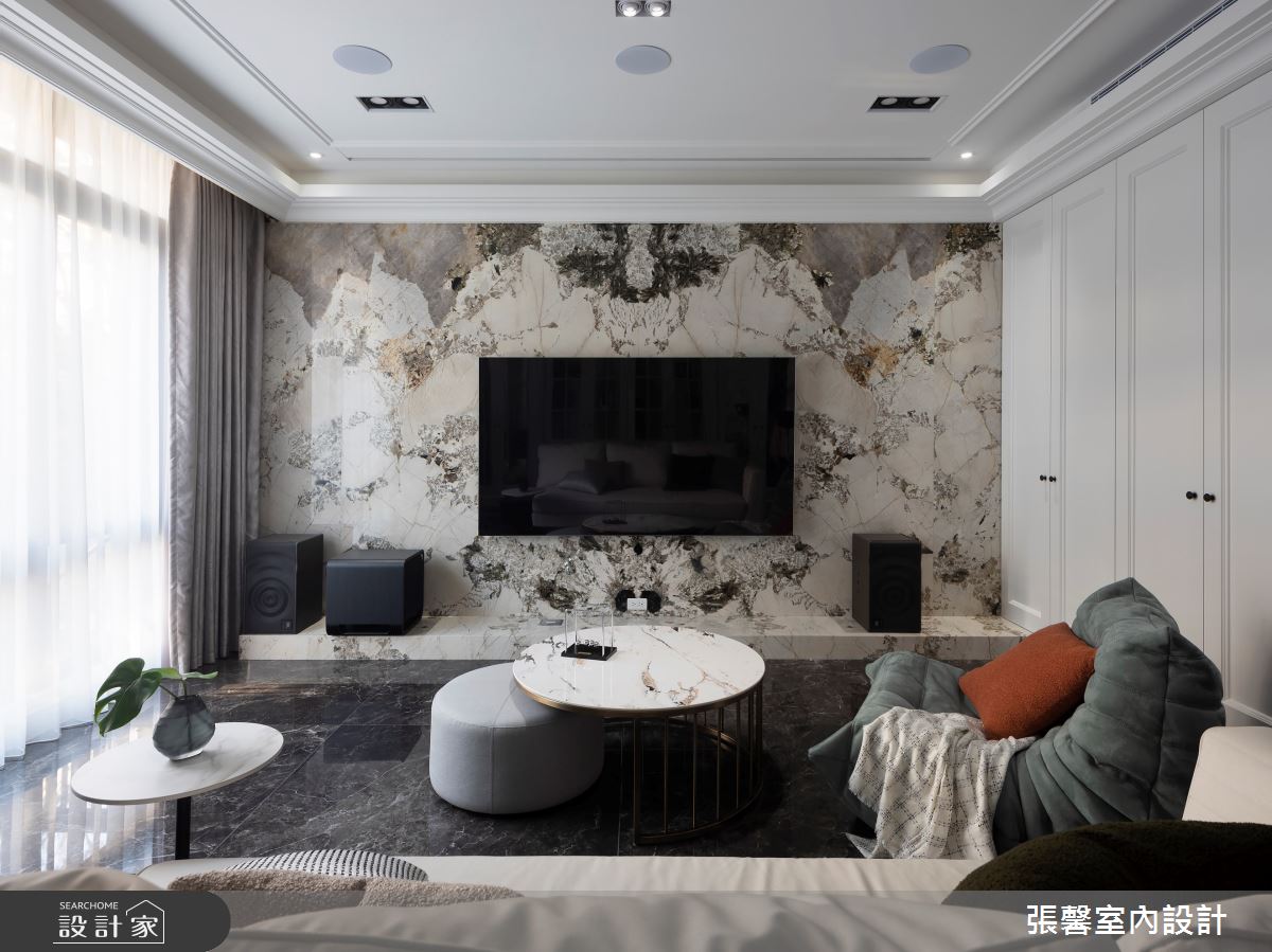 88坪新成屋(5年以下)＿美式風客廳案例圖片＿張馨室內設計/瀚觀室內裝修設計工程有限公司＿張馨_華雅 燦美時光之7