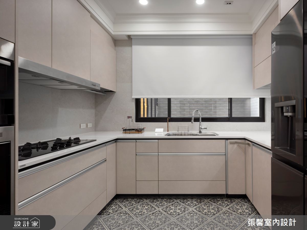 88坪新成屋(5年以下)＿美式風廚房案例圖片＿張馨室內設計/瀚觀室內裝修設計工程有限公司＿張馨_華雅 燦美時光之9
