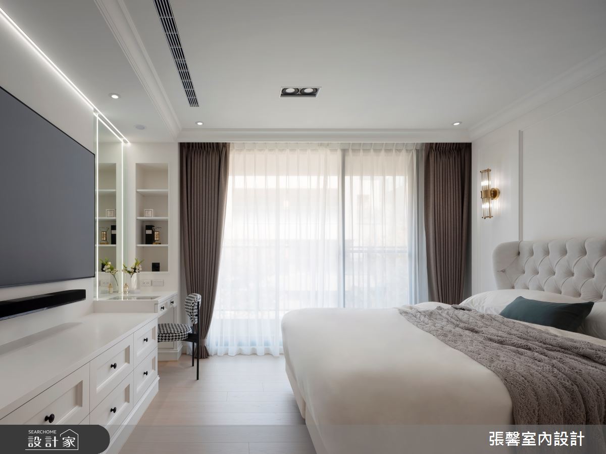 88坪新成屋(5年以下)＿美式風臥室案例圖片＿張馨室內設計/瀚觀室內裝修設計工程有限公司＿張馨_華雅 燦美時光之12