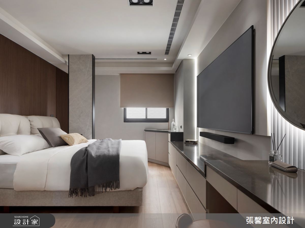 88坪新成屋(5年以下)＿美式風臥室案例圖片＿張馨室內設計/瀚觀室內裝修設計工程有限公司＿張馨_華雅 燦美時光之18