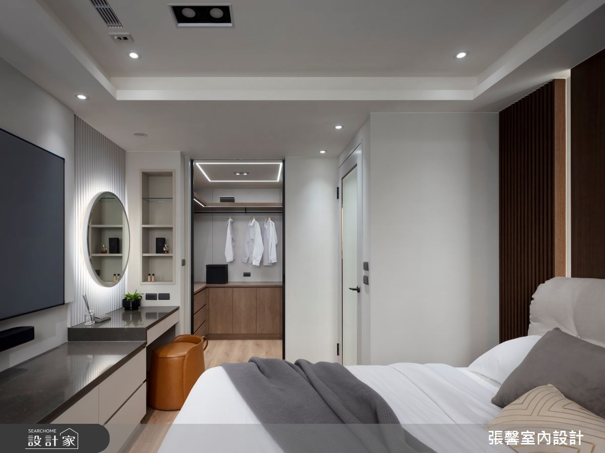 88坪新成屋(5年以下)＿美式風臥室更衣間案例圖片＿張馨室內設計/瀚觀室內裝修設計工程有限公司＿張馨_華雅 燦美時光之19
