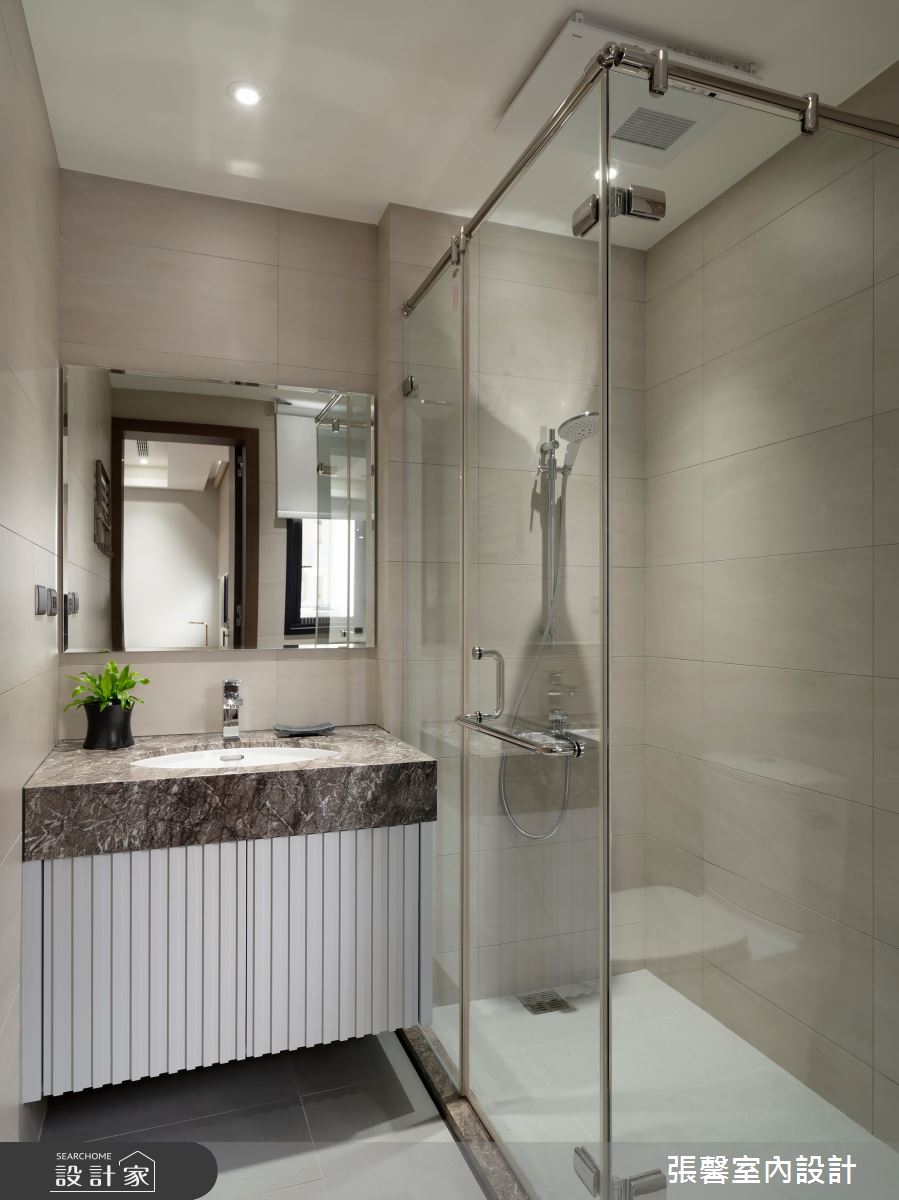 88坪新成屋(5年以下)＿美式風浴室案例圖片＿張馨室內設計/瀚觀室內裝修設計工程有限公司＿張馨_華雅 燦美時光之24