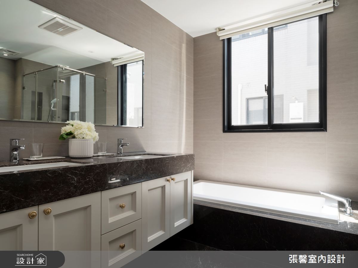 88坪新成屋(5年以下)＿美式風浴室案例圖片＿張馨室內設計/瀚觀室內裝修設計工程有限公司＿張馨_華雅 燦美時光之34