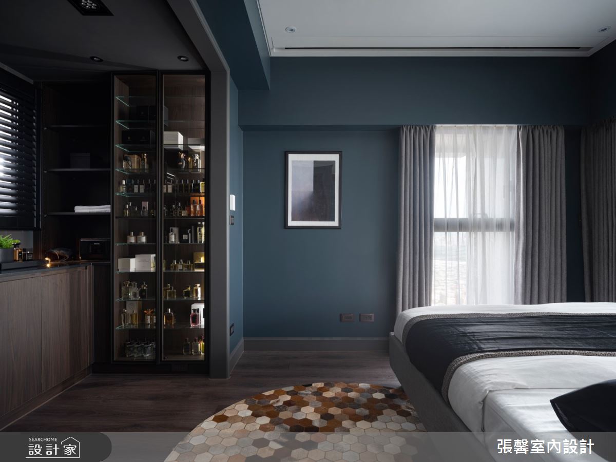 23坪新成屋(5年以下)＿現代風臥室案例圖片＿張馨室內設計/瀚觀室內裝修設計工程有限公司＿張馨_黑韵 靜謐之12