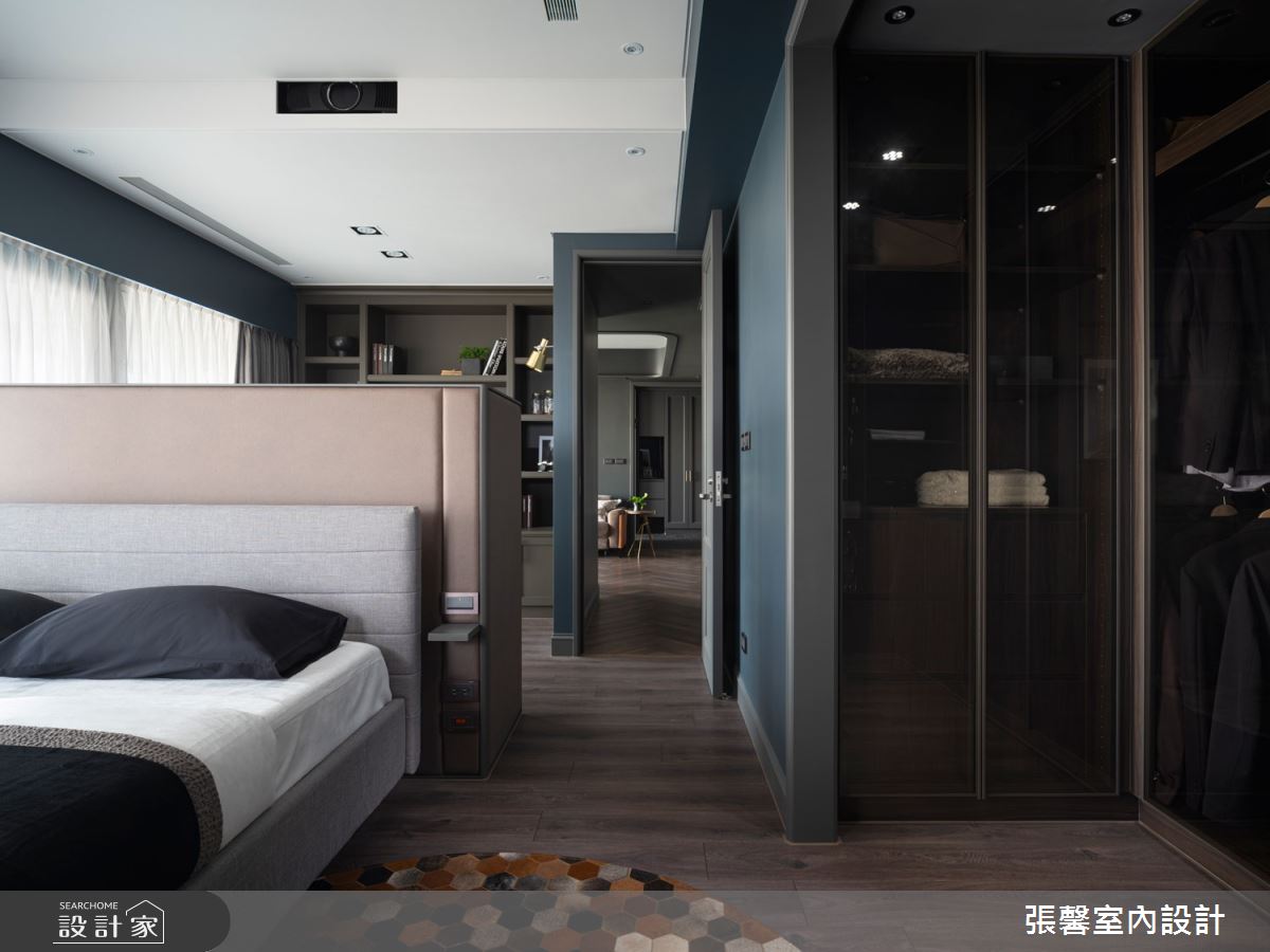 23坪新成屋(5年以下)＿現代風臥室案例圖片＿張馨室內設計/瀚觀室內裝修設計工程有限公司＿張馨_黑韵 靜謐之13
