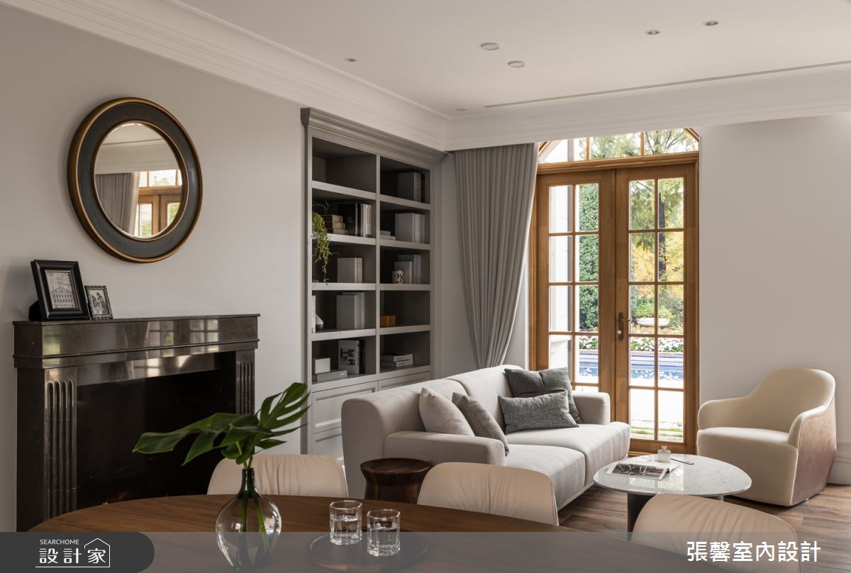 330坪毛胚屋＿美式風客廳案例圖片＿張馨室內設計/瀚觀室內裝修設計工程有限公司＿張馨_無憂 桃花源之5