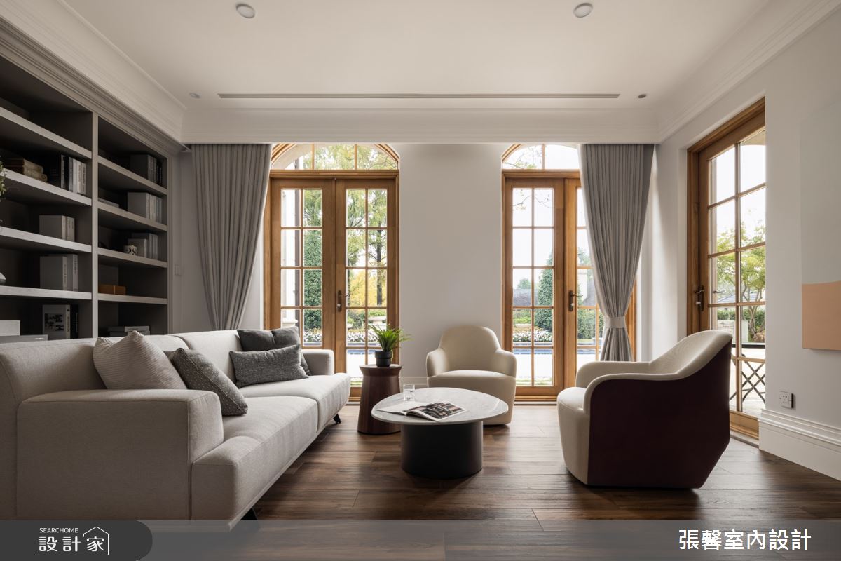 330坪毛胚屋＿美式風客廳案例圖片＿張馨室內設計/瀚觀室內裝修設計工程有限公司＿張馨_無憂 桃花源之6