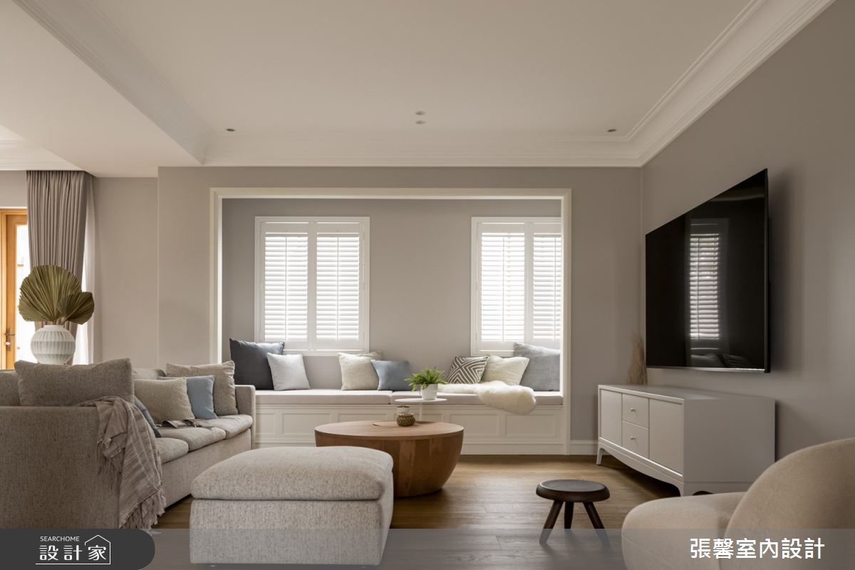 330坪毛胚屋＿美式風客廳臥榻案例圖片＿張馨室內設計/瀚觀室內裝修設計工程有限公司＿張馨_無憂 桃花源之20