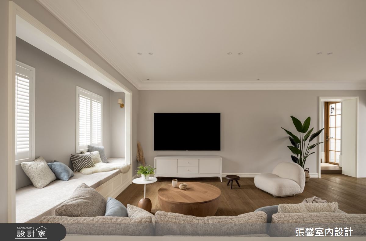 330坪毛胚屋＿美式風客廳臥榻案例圖片＿張馨室內設計/瀚觀室內裝修設計工程有限公司＿張馨_無憂 桃花源之21