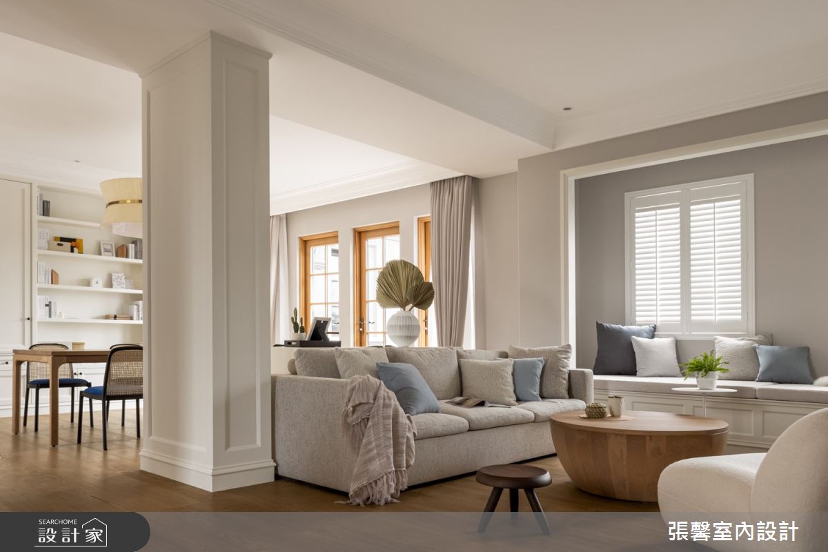 330坪毛胚屋＿美式風客廳餐廳臥榻案例圖片＿張馨室內設計/瀚觀室內裝修設計工程有限公司＿張馨_無憂 桃花源之22