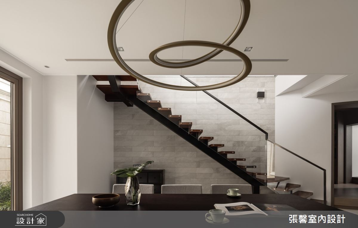 330坪毛胚屋＿美式風餐廳樓梯案例圖片＿張馨室內設計/瀚觀室內裝修設計工程有限公司＿張馨_無憂 桃花源之50