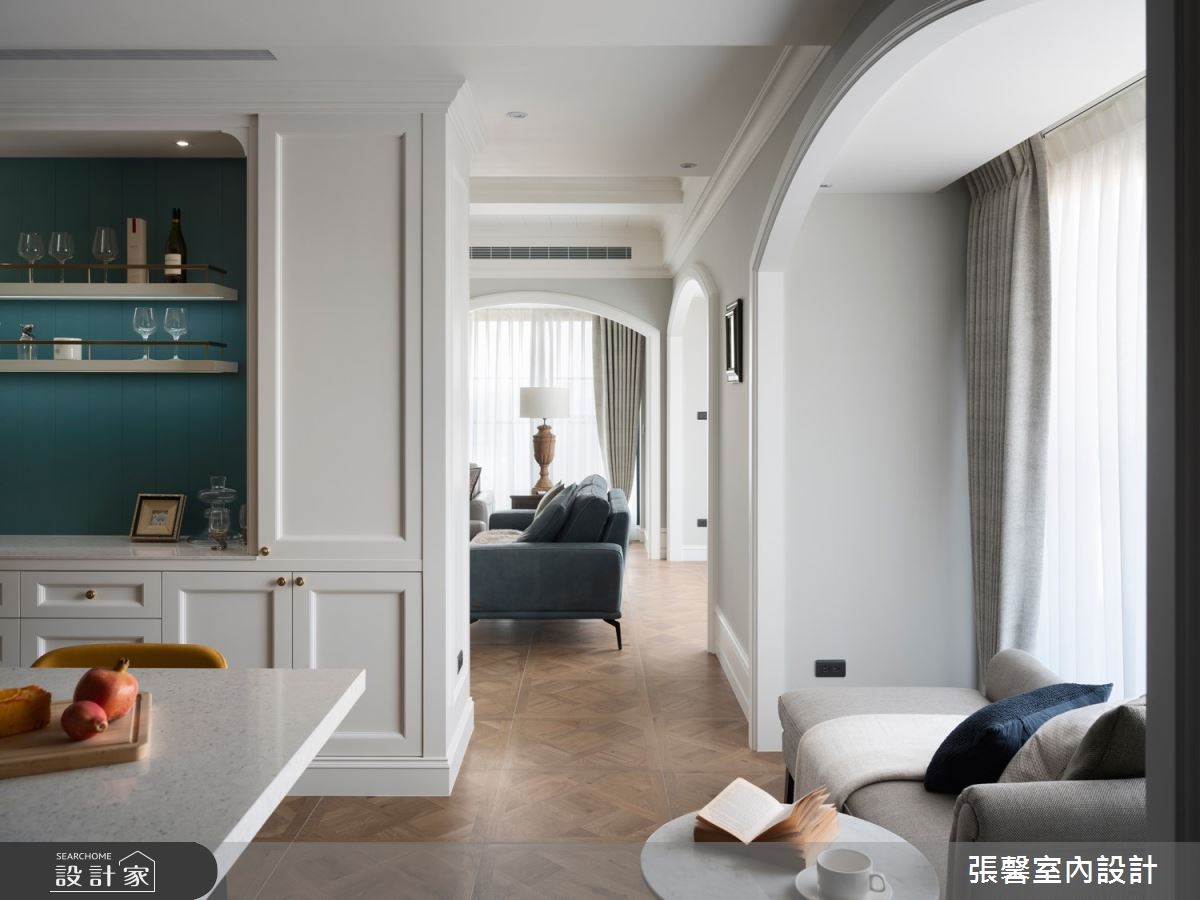 74坪毛胚屋＿美式風客廳餐廳案例圖片＿張馨室內設計/瀚觀室內裝修設計工程有限公司＿張馨_翫味美寓之11