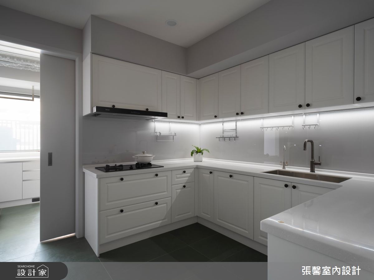 74坪毛胚屋＿美式風廚房案例圖片＿張馨室內設計/瀚觀室內裝修設計工程有限公司＿張馨_翫味美寓之12