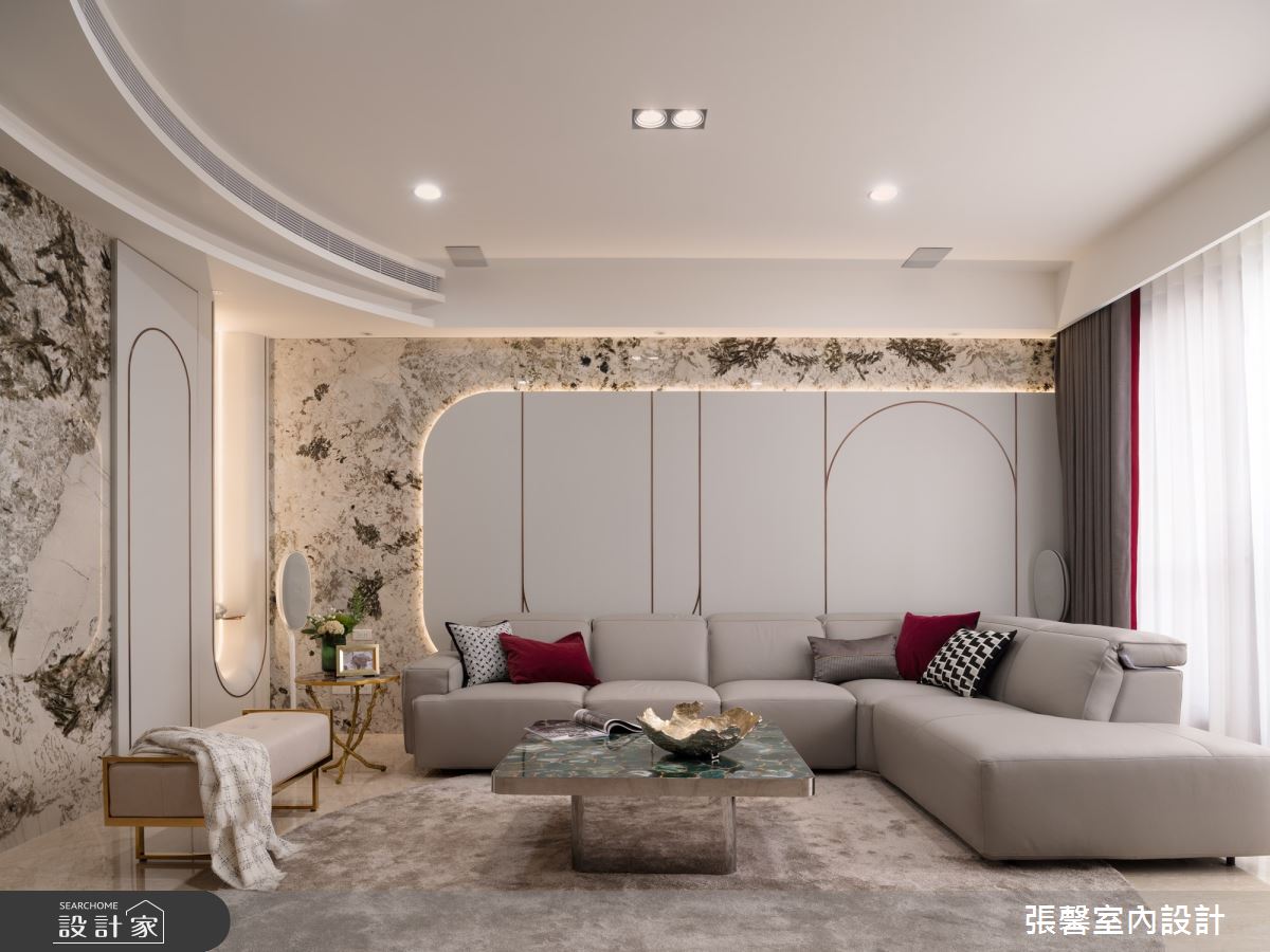 新成屋(5年以下)＿美式風客廳案例圖片＿張馨室內設計/瀚觀室內裝修設計工程有限公司＿張馨_藏石築之2