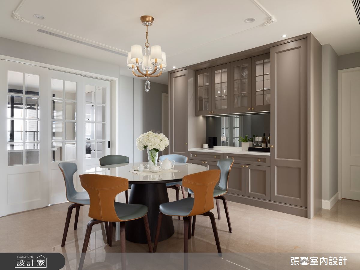 52坪新成屋(5年以下)＿美式風餐廳案例圖片＿張馨室內設計/瀚觀室內裝修設計工程有限公司＿張馨_徜徉 書海國度之10