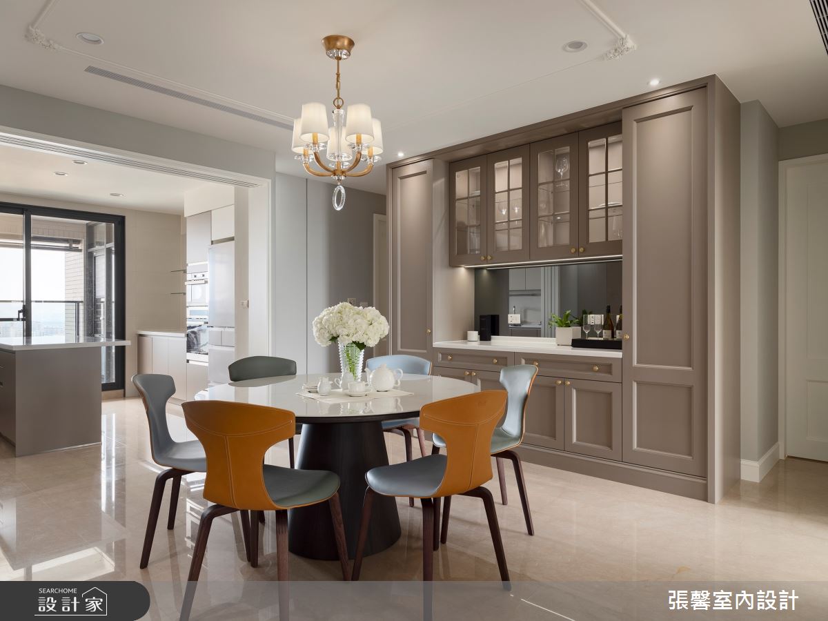 52坪新成屋(5年以下)＿美式風餐廳案例圖片＿張馨室內設計/瀚觀室內裝修設計工程有限公司＿張馨_徜徉 書海國度之11