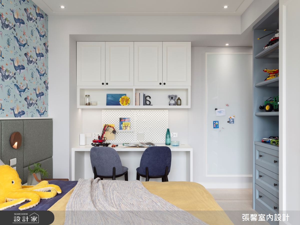 52坪新成屋(5年以下)＿美式風臥室案例圖片＿張馨室內設計/瀚觀室內裝修設計工程有限公司＿張馨_徜徉 書海國度之18