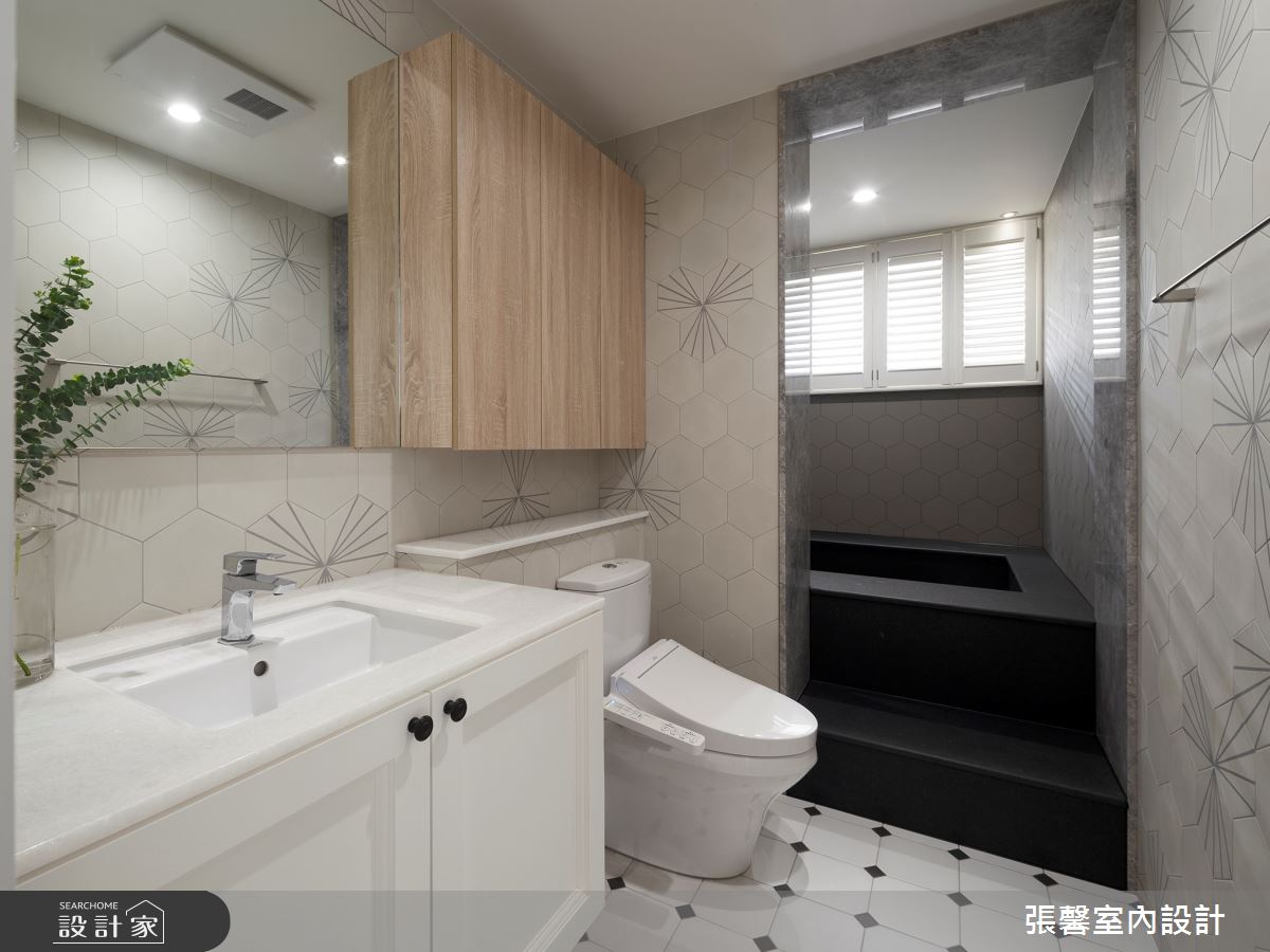 52坪新成屋(5年以下)＿美式風浴室案例圖片＿張馨室內設計/瀚觀室內裝修設計工程有限公司＿張馨_徜徉 書海國度之19